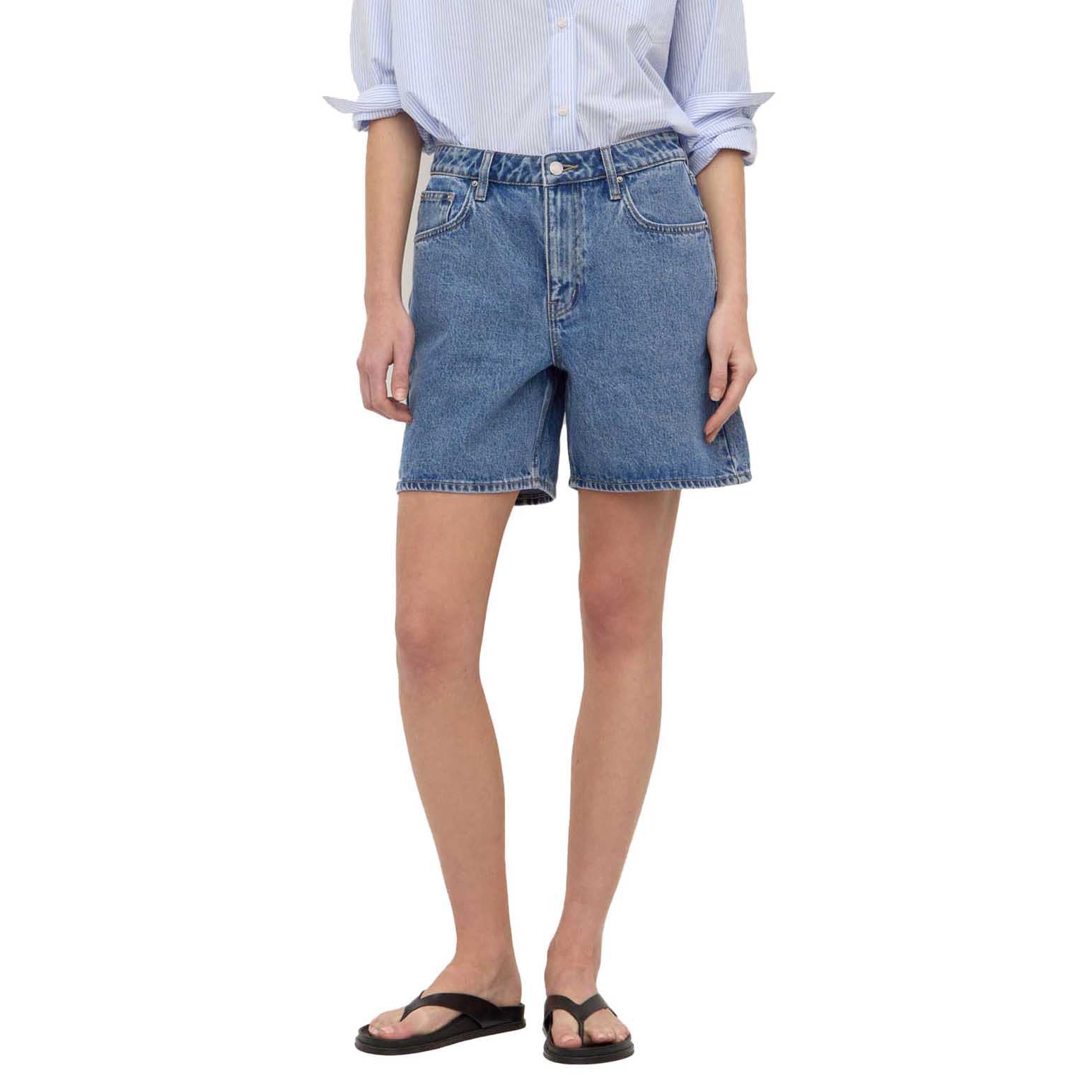Assembly Label Mid Rise Vintage Denim Short Dark Stone
